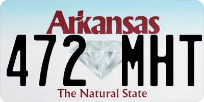 AR license plate 472MHT