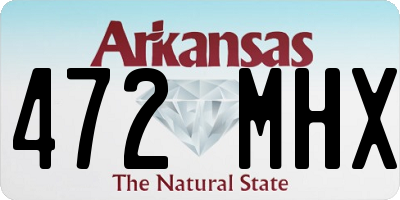 AR license plate 472MHX