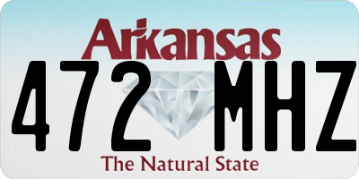 AR license plate 472MHZ