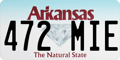 AR license plate 472MIE
