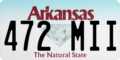 AR license plate 472MII