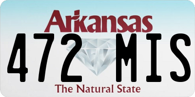 AR license plate 472MIS