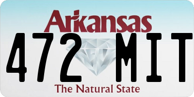 AR license plate 472MIT