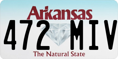 AR license plate 472MIV