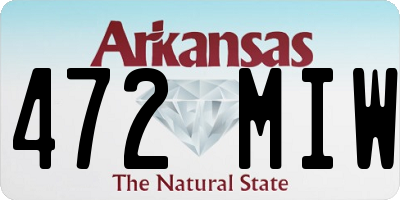 AR license plate 472MIW