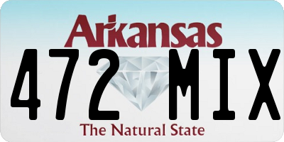 AR license plate 472MIX