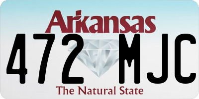AR license plate 472MJC