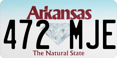 AR license plate 472MJE