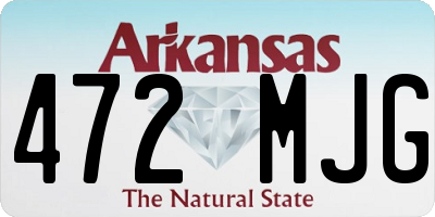 AR license plate 472MJG
