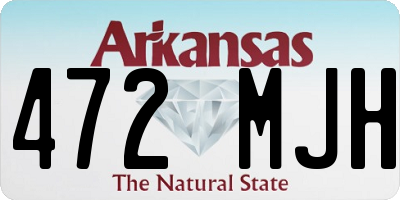 AR license plate 472MJH