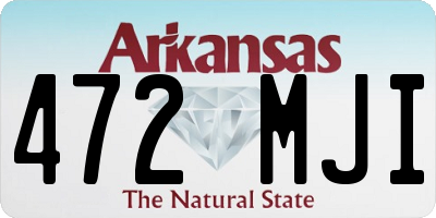 AR license plate 472MJI