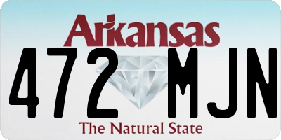 AR license plate 472MJN