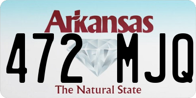 AR license plate 472MJQ