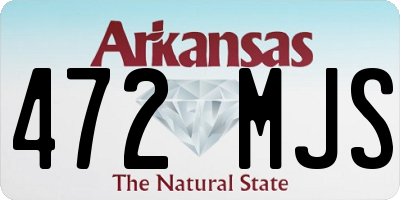 AR license plate 472MJS