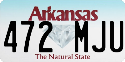 AR license plate 472MJU