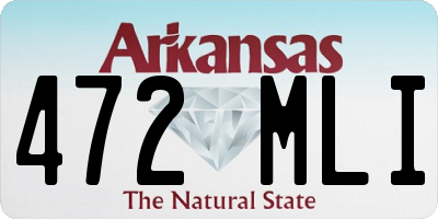 AR license plate 472MLI