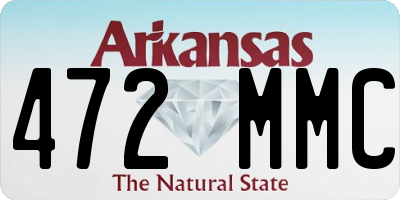 AR license plate 472MMC