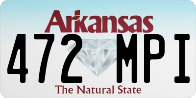 AR license plate 472MPI