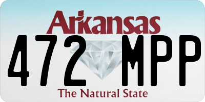 AR license plate 472MPP