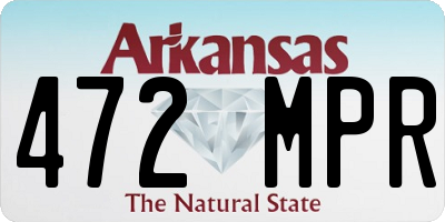 AR license plate 472MPR