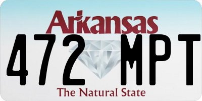 AR license plate 472MPT