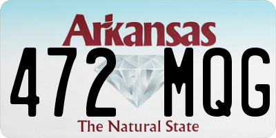 AR license plate 472MQG