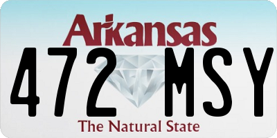 AR license plate 472MSY