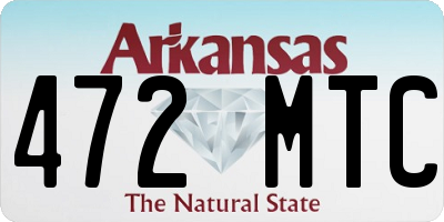 AR license plate 472MTC
