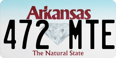 AR license plate 472MTE