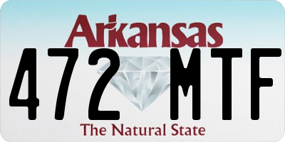 AR license plate 472MTF