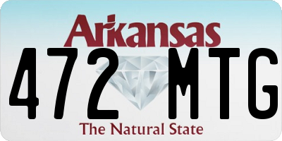 AR license plate 472MTG
