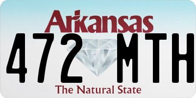 AR license plate 472MTH