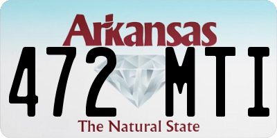 AR license plate 472MTI