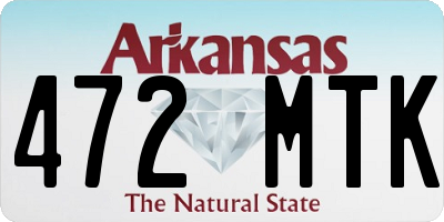 AR license plate 472MTK