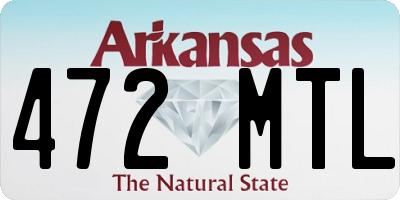AR license plate 472MTL