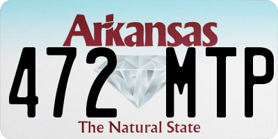 AR license plate 472MTP