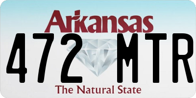 AR license plate 472MTR