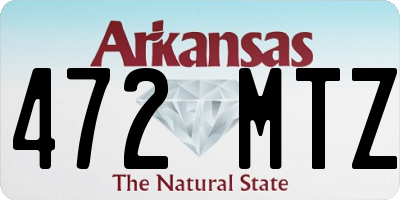 AR license plate 472MTZ