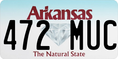 AR license plate 472MUC