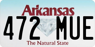 AR license plate 472MUE