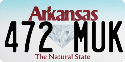 AR license plate 472MUK