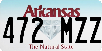 AR license plate 472MZZ