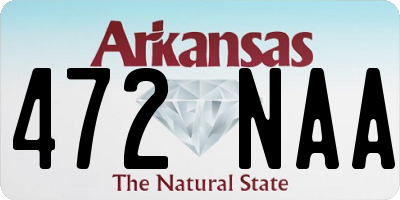 AR license plate 472NAA