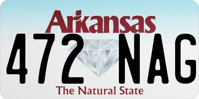 AR license plate 472NAG