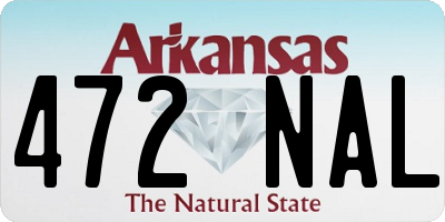 AR license plate 472NAL