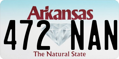 AR license plate 472NAN