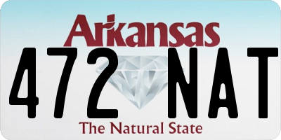 AR license plate 472NAT