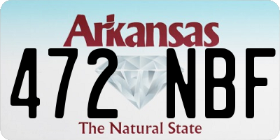 AR license plate 472NBF