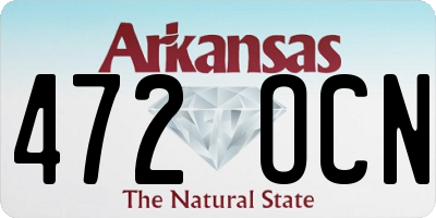 AR license plate 472OCN