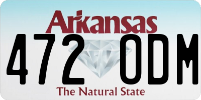 AR license plate 472ODM